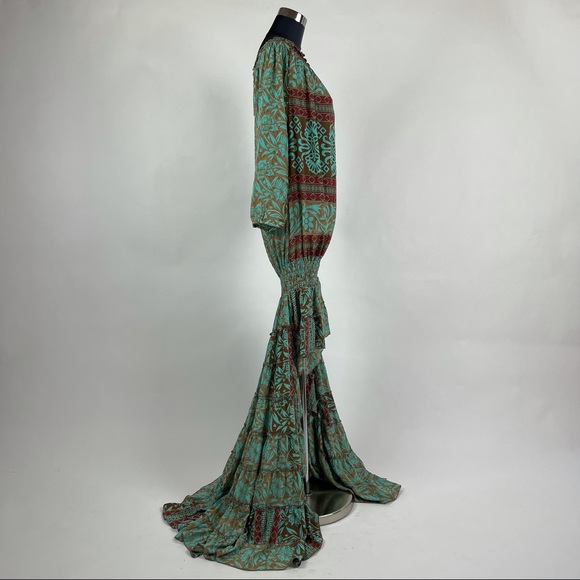 Off Shoulder High Low Smocked Dress - Picture 7 of 8